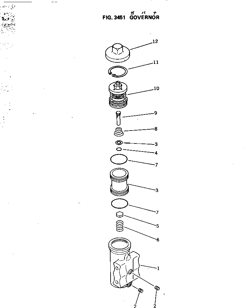 Scrappers Komatsu / WS23S-2A S/N 3101-UP(ws23s-2c) / GOVERNOR(090190 : 3451)