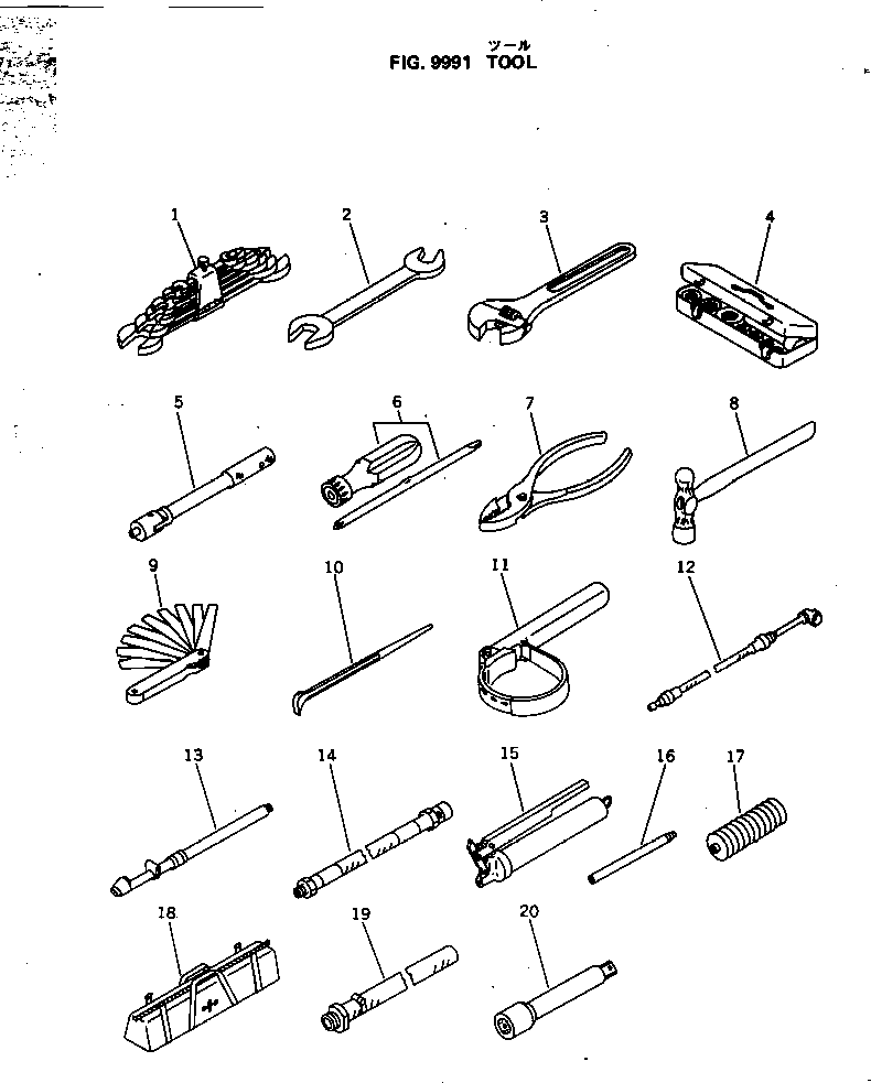 Scrappers Komatsu / WS23S-2A S/N 3101-UP(ws23s-2c) / TOOL(270010 : 9991)
