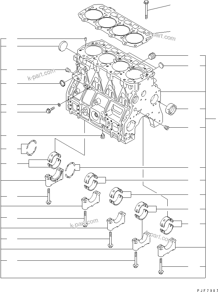 零件分解图：目录章节 — 4D92E-1B46-BM S/N 04792-UP (WET CLUTCH)