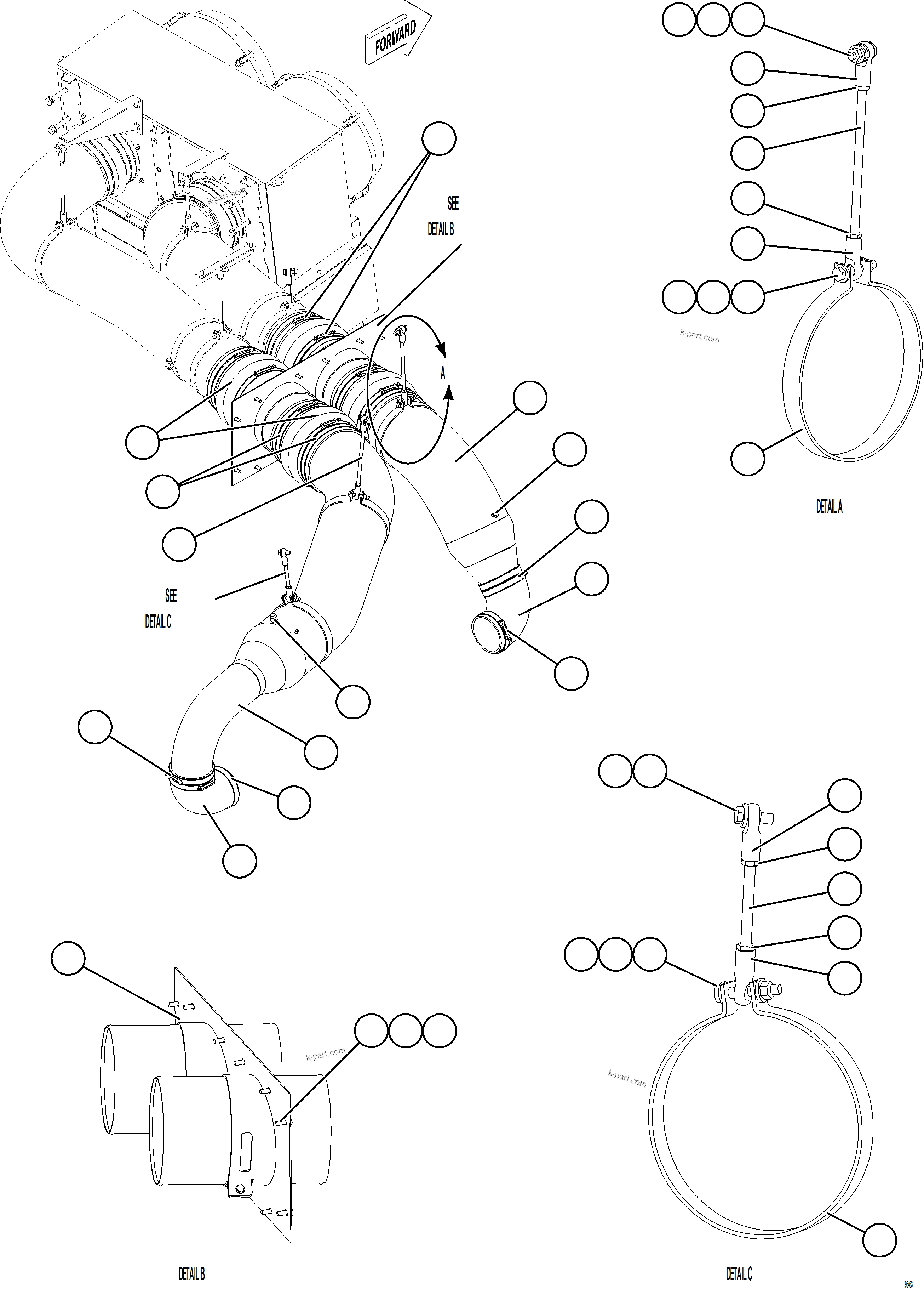 零件分解图：目录章节 — AFE91-J 830E-5 SOUND SUPPRESSION ADDENDUM KIT 58E-00-51001