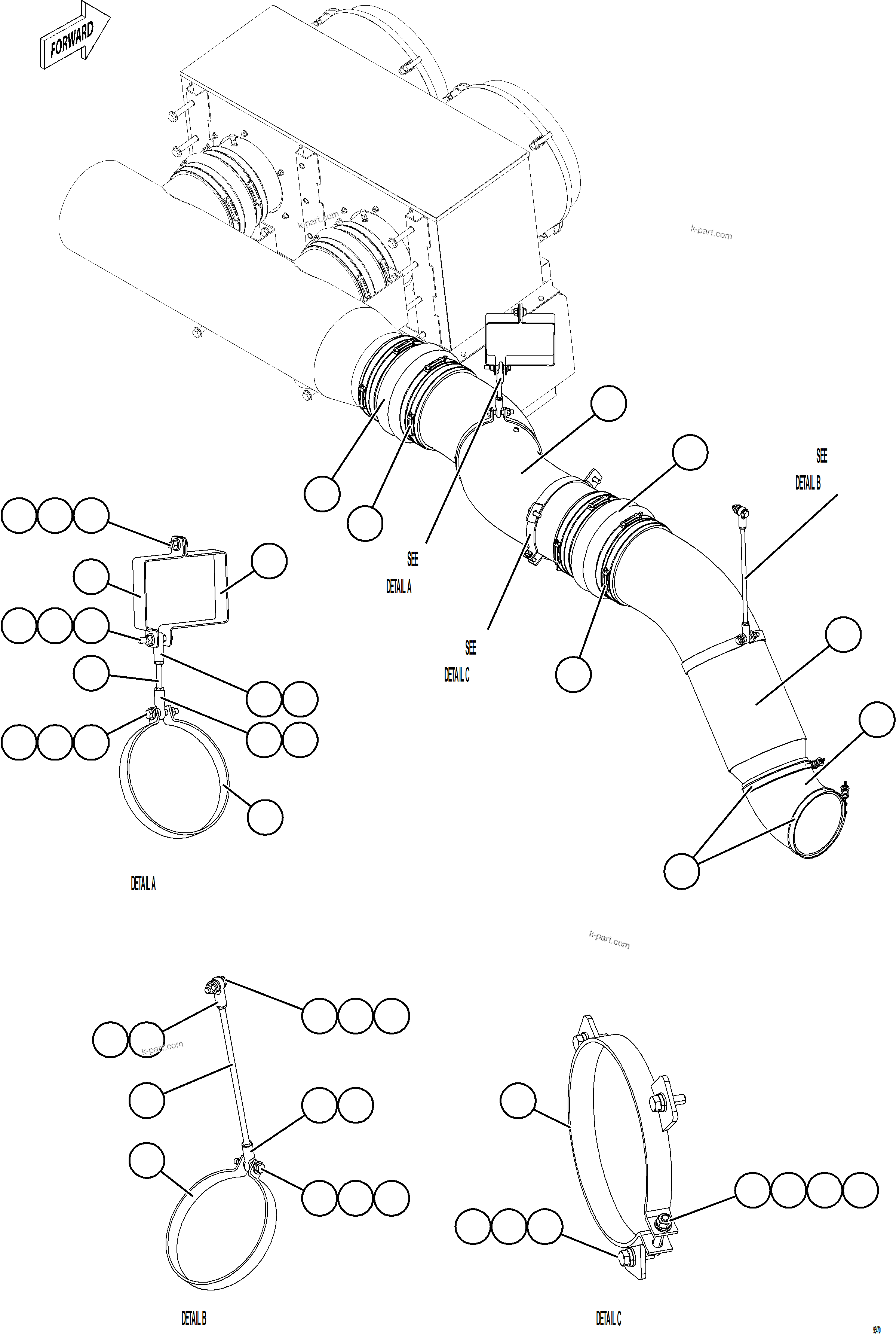 零件分解图：目录章节 — AFE91-K 930E-5 SOUND SUPPRESSION ADDENDUM KIT 58F-00-60004