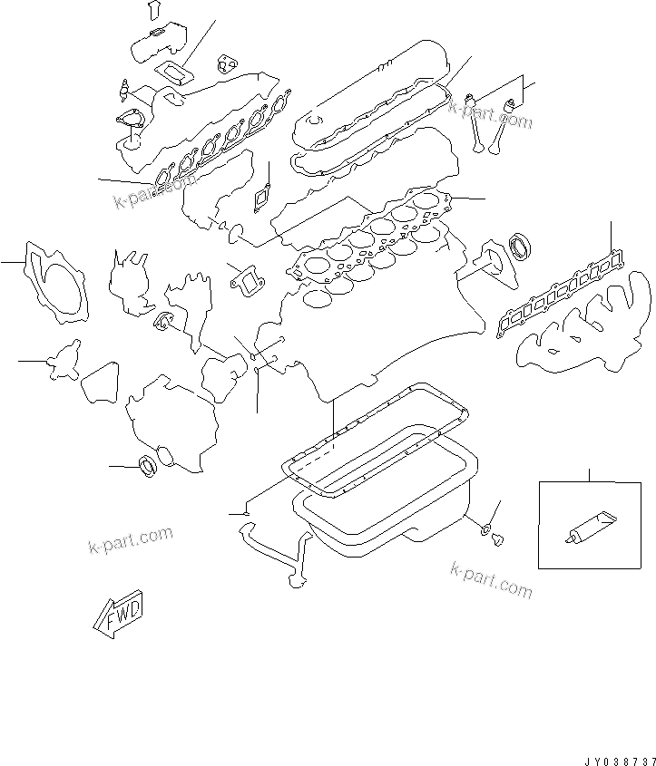 零件分解图：目录章节 — GK45-1D-US S/N 000104-UP (DUAL FUEL-LP GAS/GASOLINE UL SPEC.)