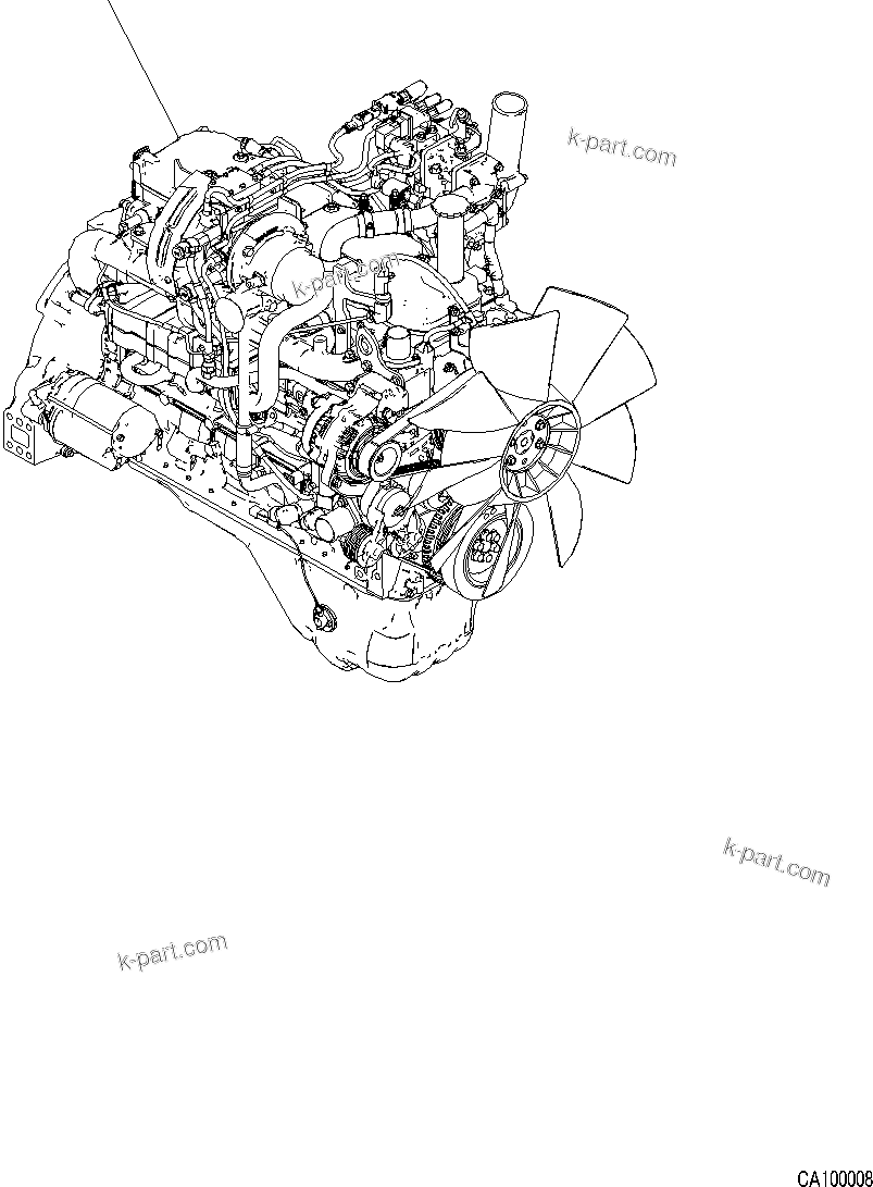 零件分解图：目录章节 — PC200-8M1 S/N C24001-UP