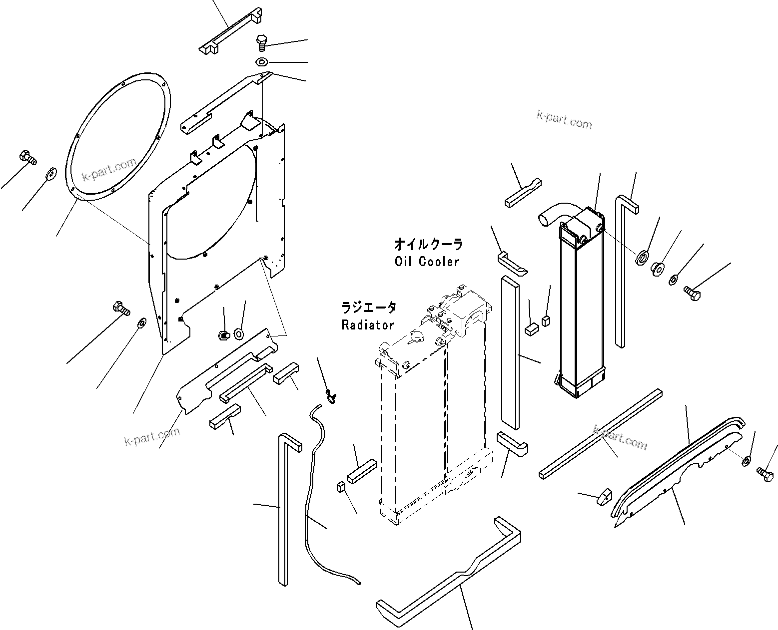 零件分解图：目录章节 — PC240-8K S/N 10001-UP ( Standard Machine )