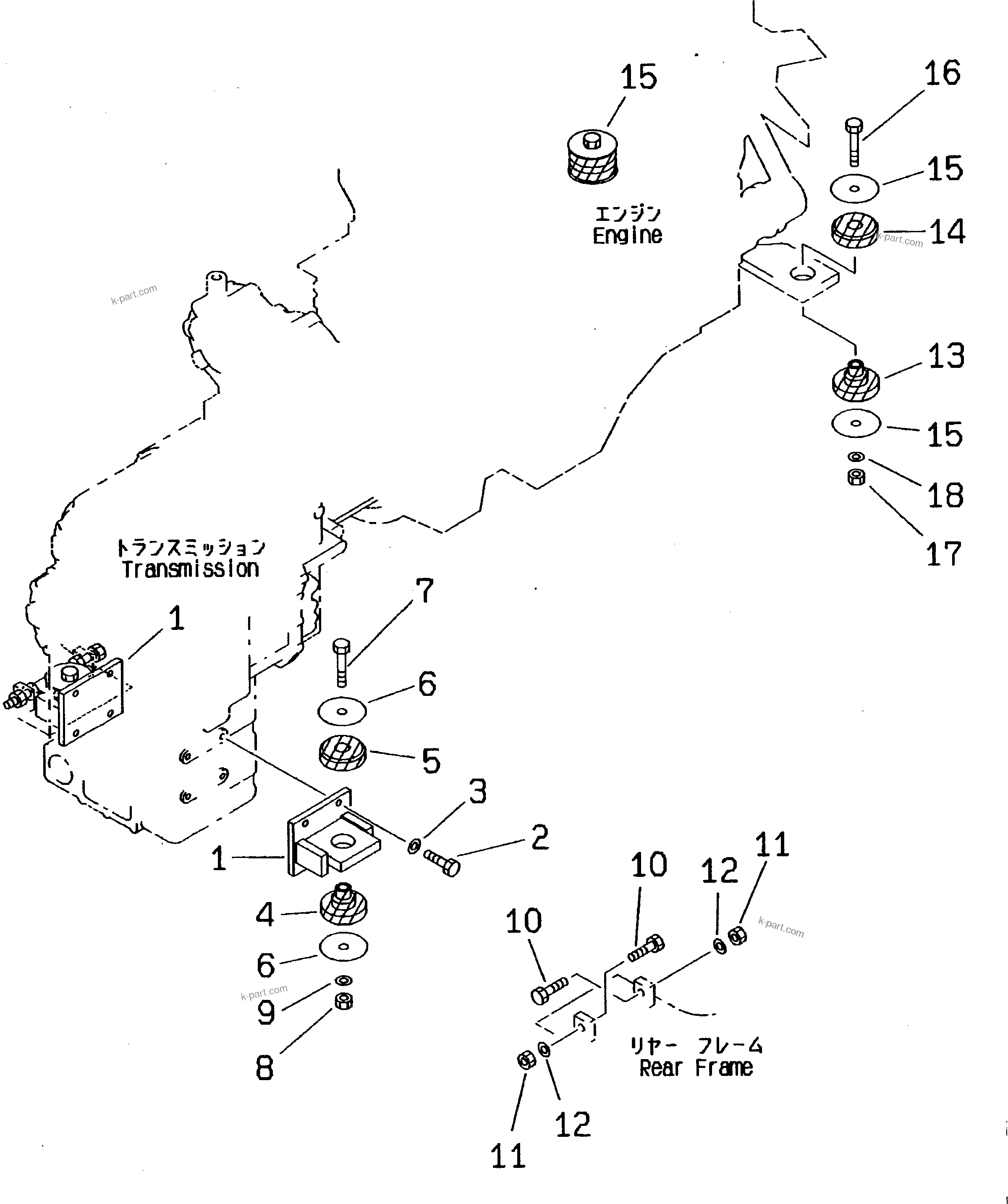 零件分解图：目录章节 — WA450-3 S/N 50305-UP (For Malaysia)